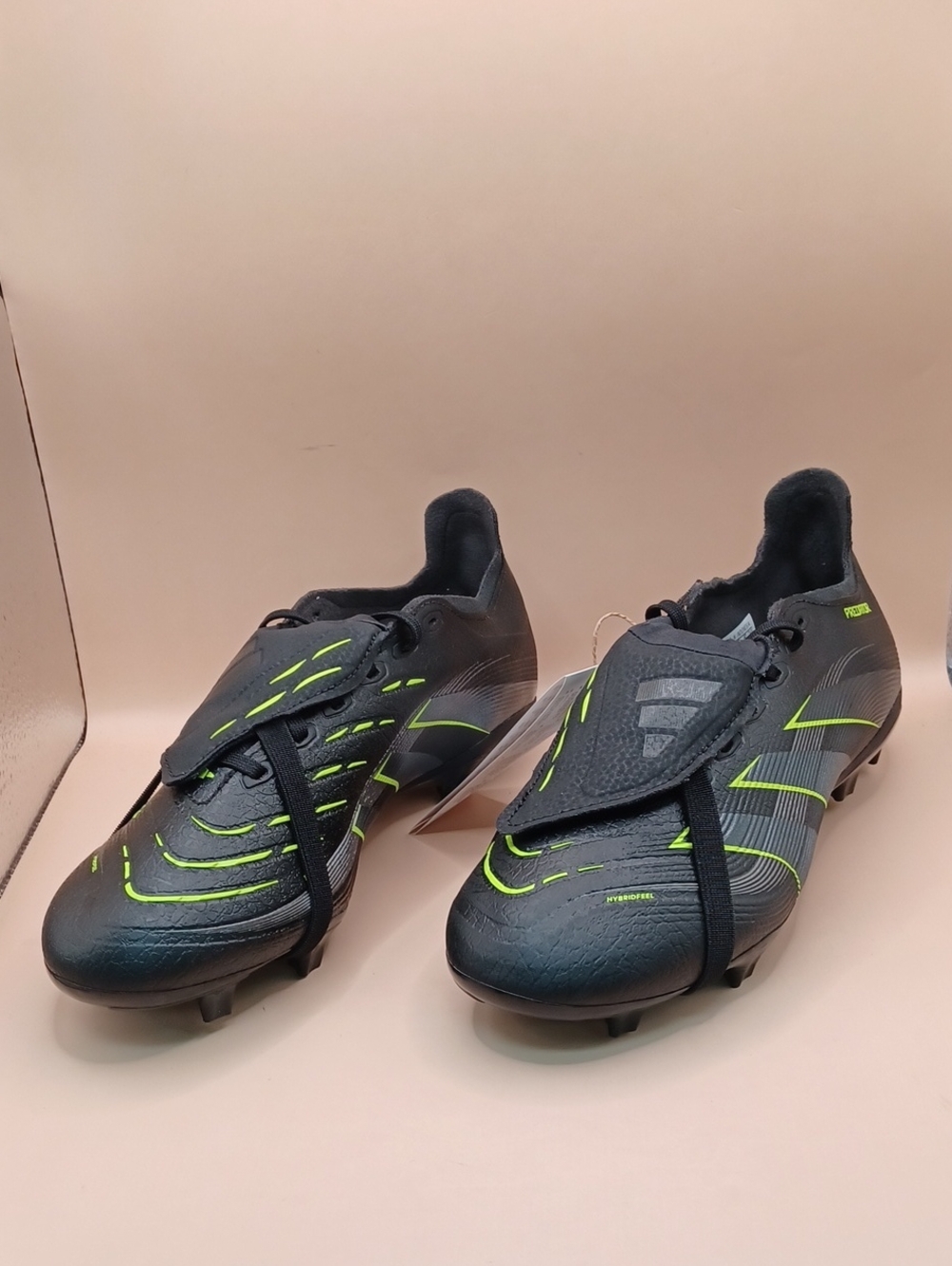 Adidas Predatoe Leauge Fold-Over Cleat-Black/Green Men Size 6D US JI1110